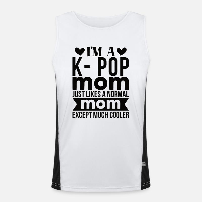 Idée cadeau K-Pop Kpop Mama Débardeur respirant contrasté Homme 