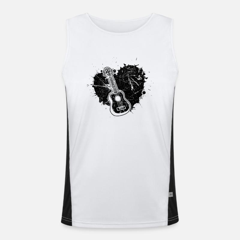 Ukulele Ukulele Player Ukulelist Men's Functional Contrast Tank Top 