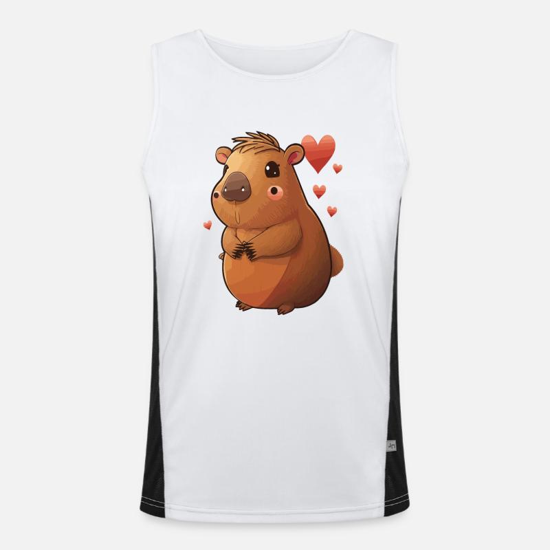 Belle capybara Débardeur respirant contrasté Homme 