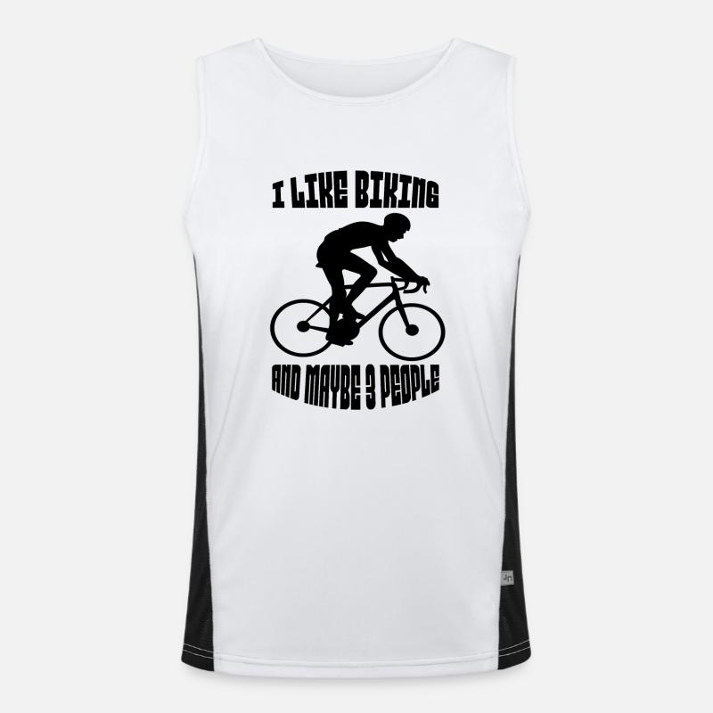 Bicycle Cycling Cyclists Cyclists Men's Functional Contrast Tank Top 