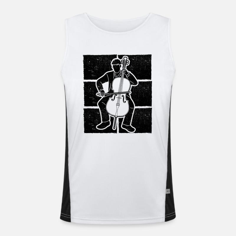 Cello cello player cellist Men's Functional Contrast Tank Top 