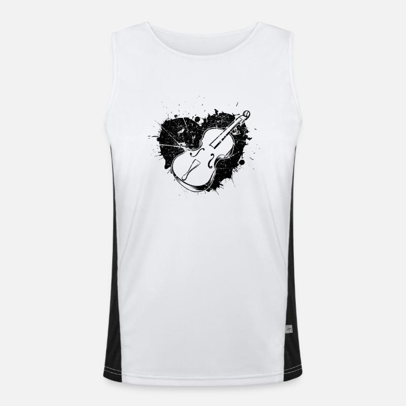 Cello player Cellist Men's Functional Contrast Tank Top 