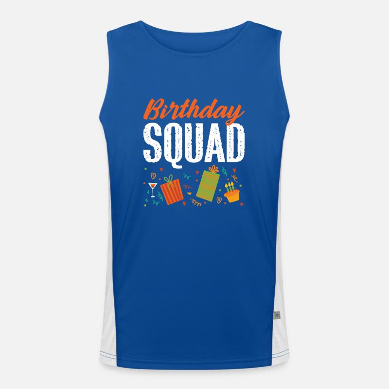 Birthday Squad Men's Functional Contrast Tank Top 
