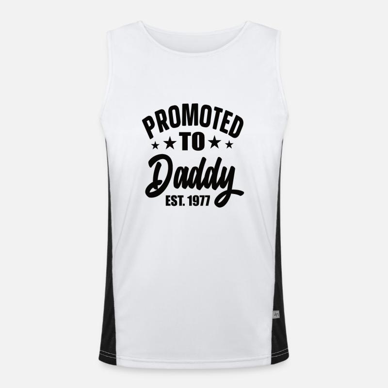 Promu à Daddy Est 1977 Débardeur respirant contrasté Homme 