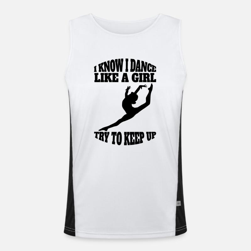 Ballet Dancer Gift Dance Ballerina Dance Class Men's Functional Contrast Tank Top 