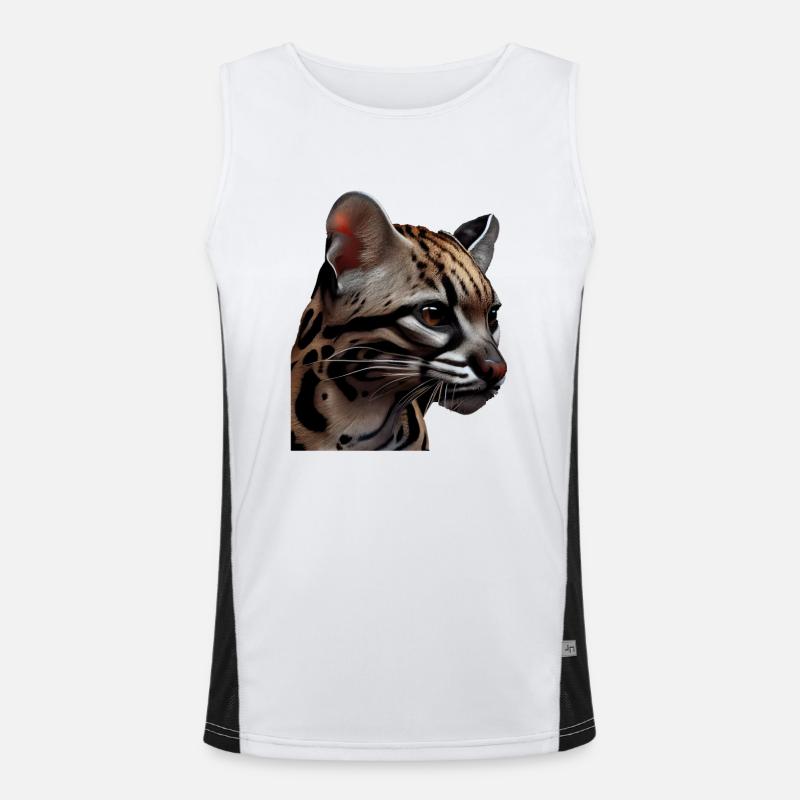 juste un garçon qui aime Ocelots Ocelot ocelot ocelot Débardeur respirant contrasté Homme 