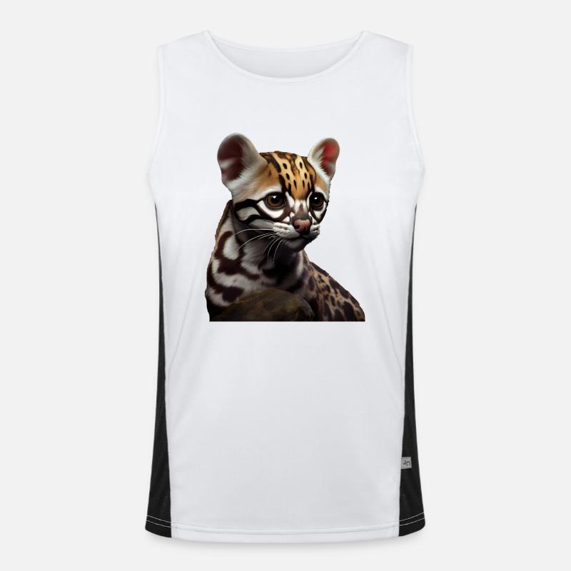 juste un garçon qui aime Ocelots Ocelot ocelot ocelot Débardeur respirant contrasté Homme 