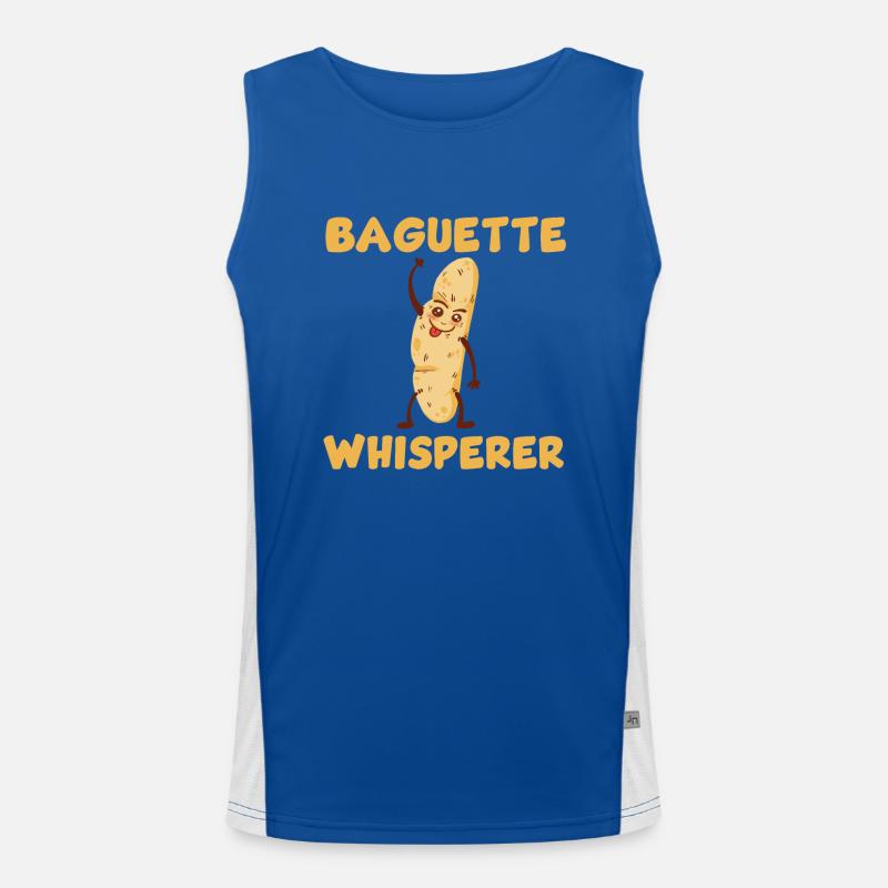 Baguette Flüsterer Funktionelles Kontrast-Tank Top für Männer 