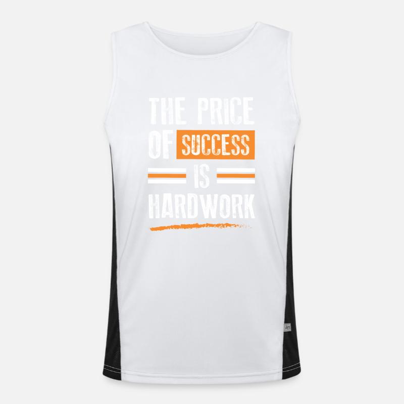 Success Hard Work Men's Functional Contrast Tank Top 