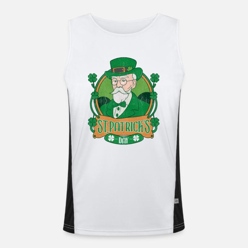 Fête de la Saint Patrick Débardeur respirant contrasté Homme 