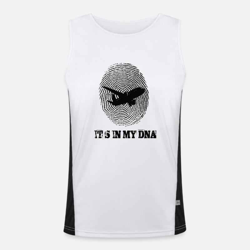 Les avions, c’est dans mon ADN Débardeur respirant contrasté Homme 