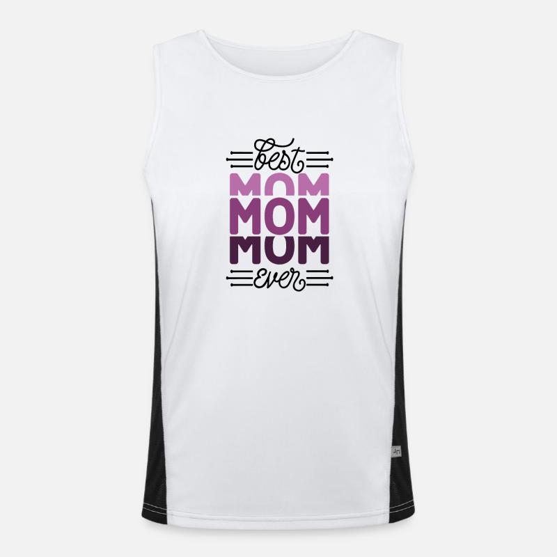 Mama Minimalistischer Muttertag - Beste Mutter Funktionelles Kontrast-Tank Top für Männer 