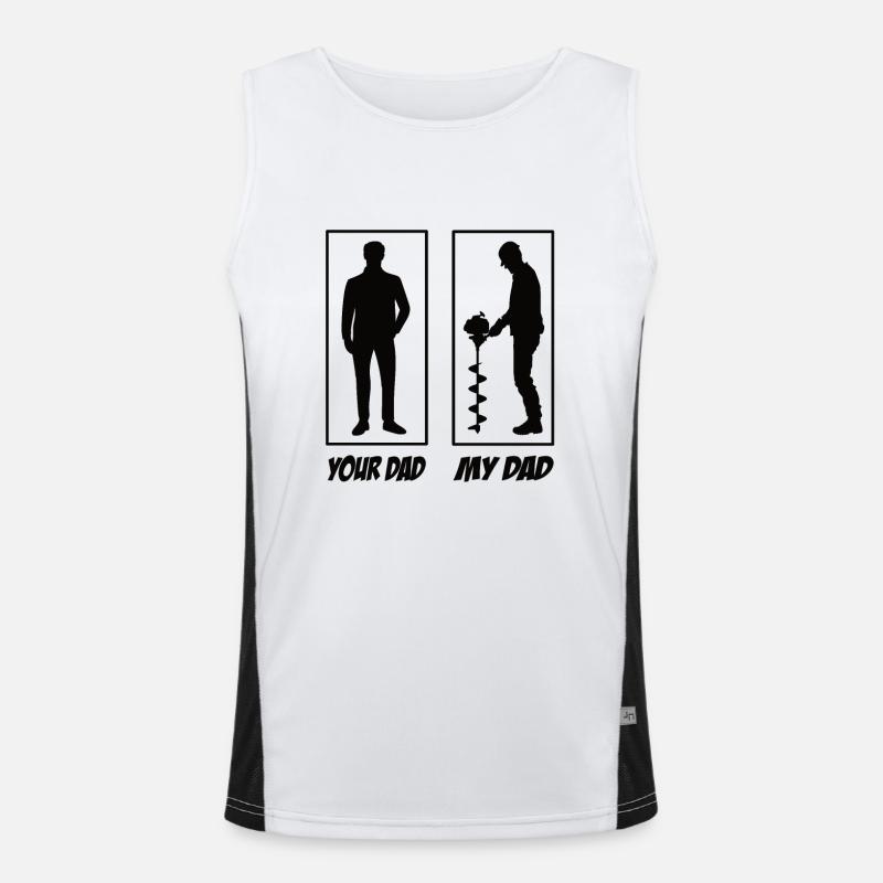 Your dad my Dad Gartenbauer Papa Funktionelles Kontrast-Tank Top für Männer 