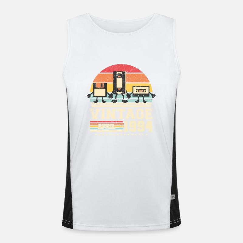 29th birthday April Born in 1994 Gift idea Men's Functional Contrast Tank Top 
