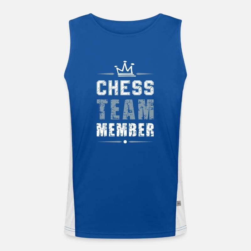Chess Team Funktionelles Kontrast-Tank Top für Männer 