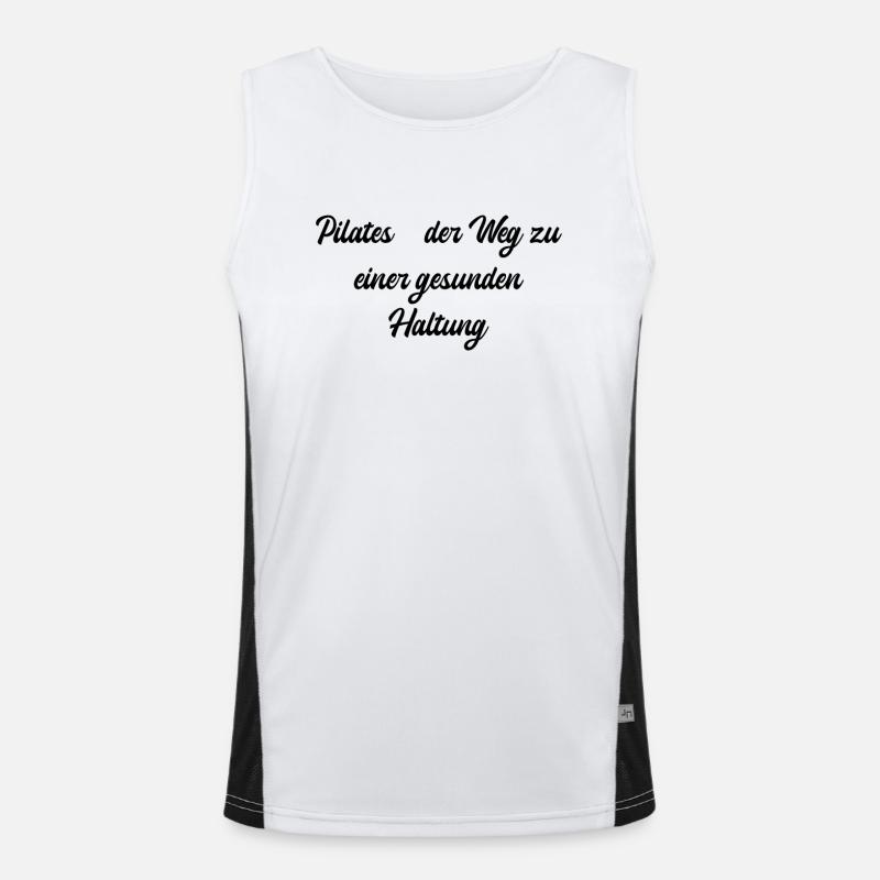 Pilates - Pilates - der Weg zu einer gesunden Funktionelles Kontrast-Tank Top für Männer 