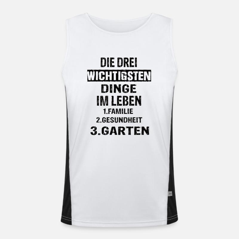 Garten Funktionelles Kontrast-Tank Top für Männer 