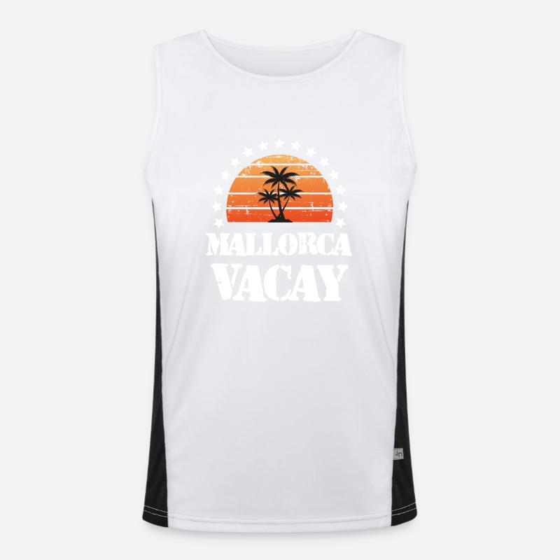 Majorca Holidays Men's Functional Contrast Tank Top 