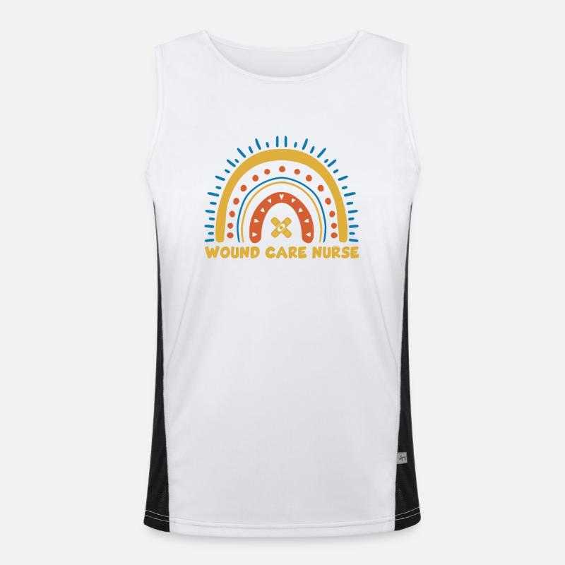 Netter Wundschwester-entwurf Funktionelles Kontrast-Tank Top für Männer 
