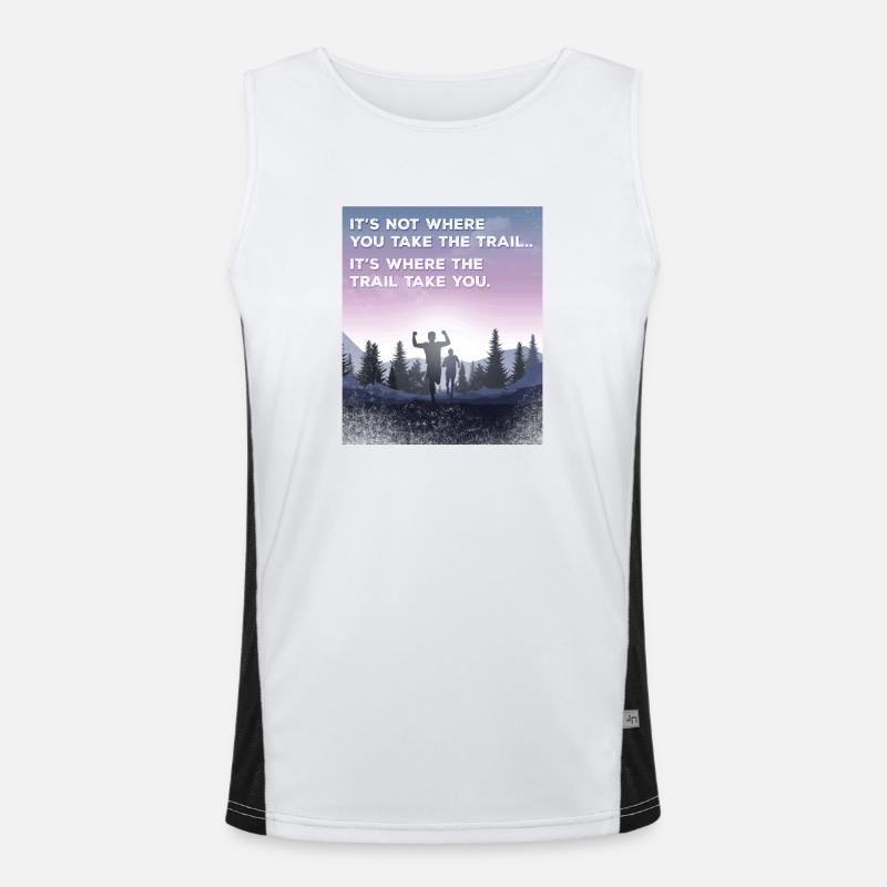 Trail Runner Running Joggen Jogger I Geschenk Funktionelles Kontrast-Tank Top für Männer 