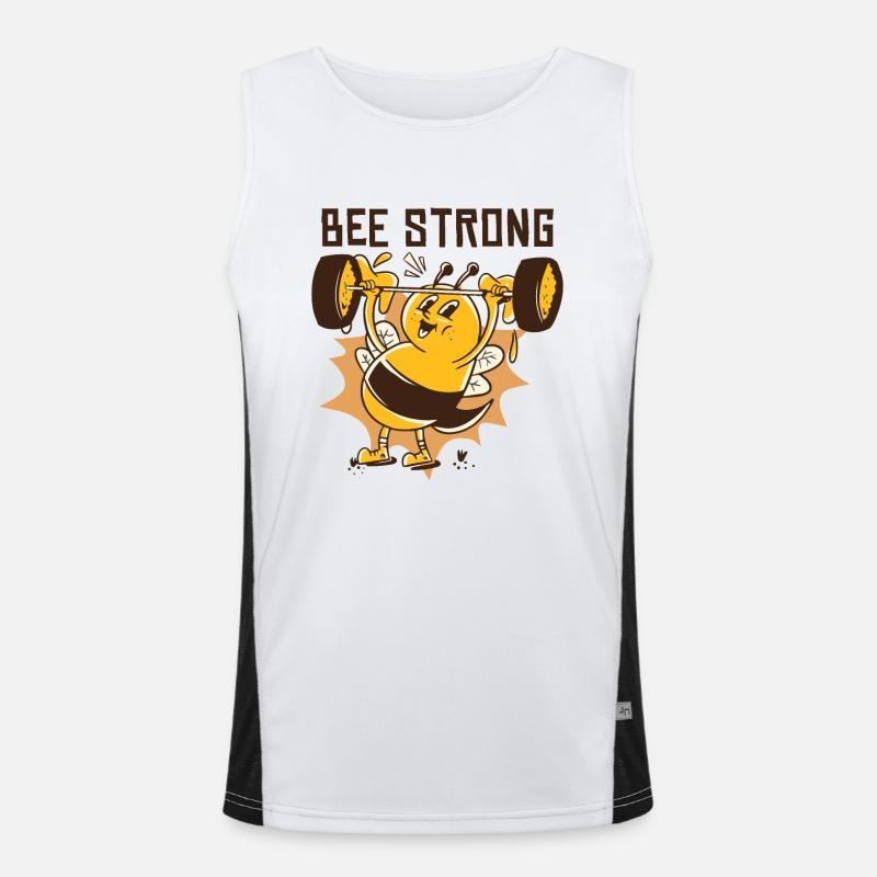 Abeille forte Débardeur respirant contrasté Homme 