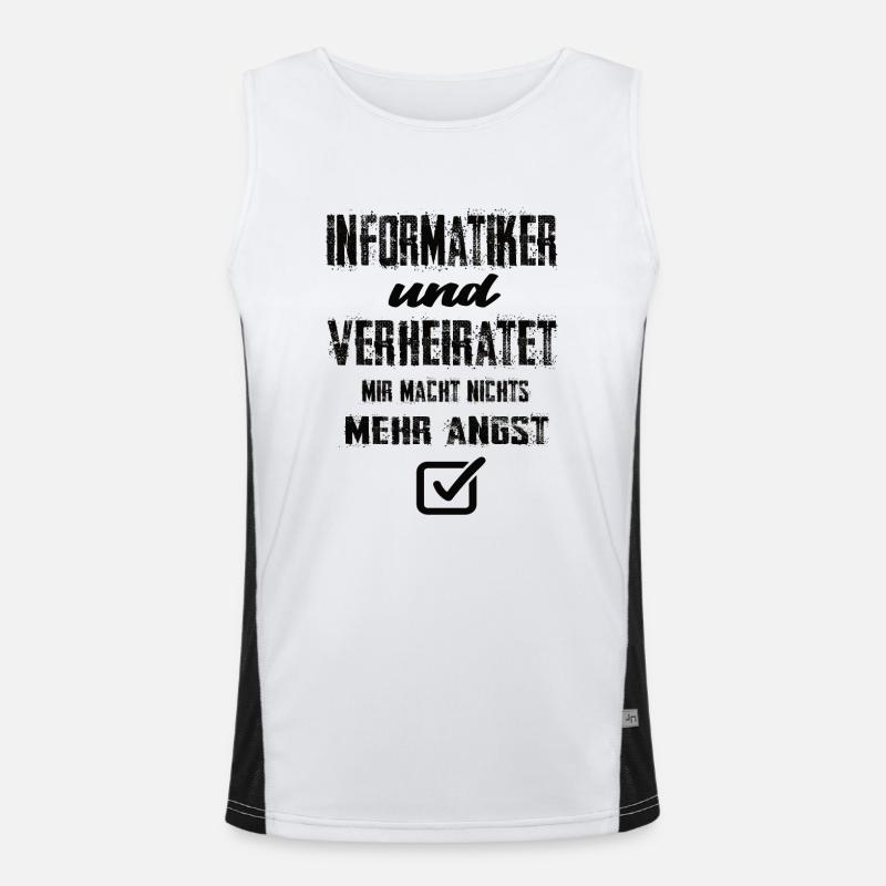 Informatiker Funktionelles Kontrast-Tank Top für Männer 