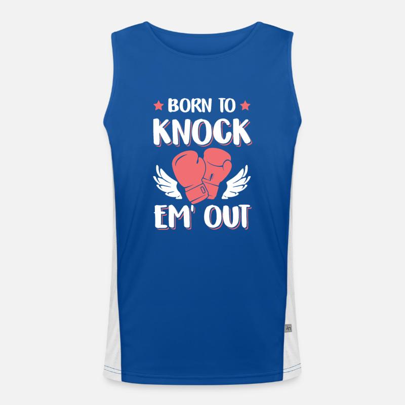 knock out boxhandschuhe Funktionelles Kontrast-Tank Top für Männer 