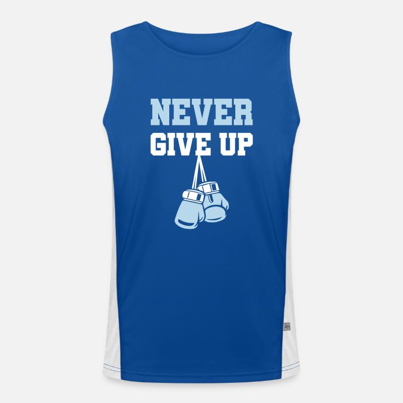 Don't give up on boxes Men's Functional Contrast Tank Top 