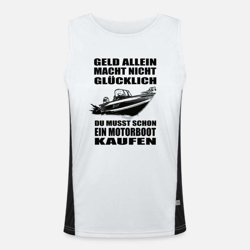 Motorboot Funktionelles Kontrast-Tank Top für Männer 