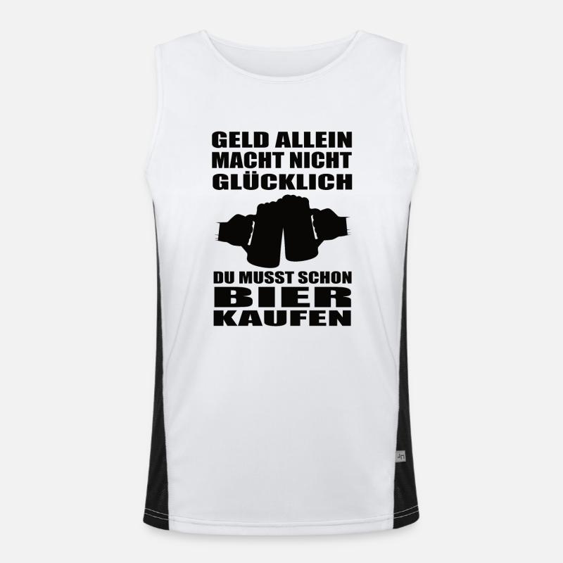 Bier Funktionelles Kontrast-Tank Top für Männer 
