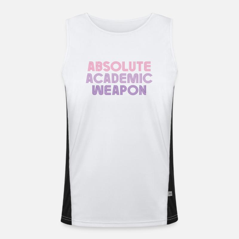 Students Absolute Academic Weapon Men's Functional Contrast Tank Top 