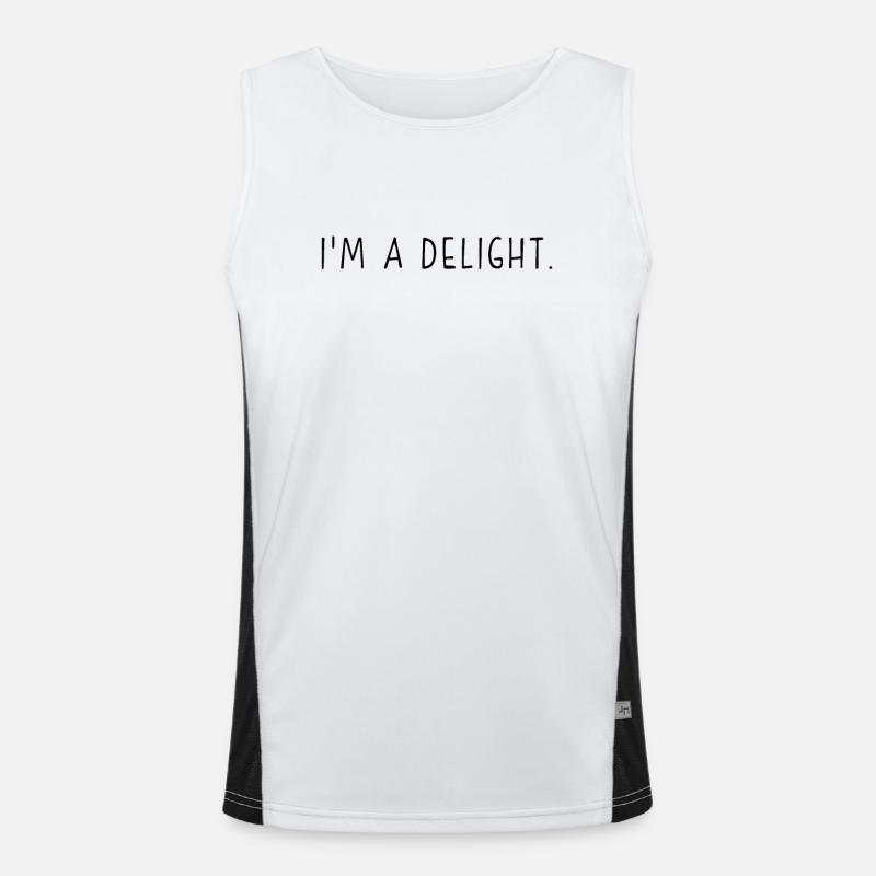 Ich bin eine Freude Funktionelles Kontrast-Tank Top für Männer 