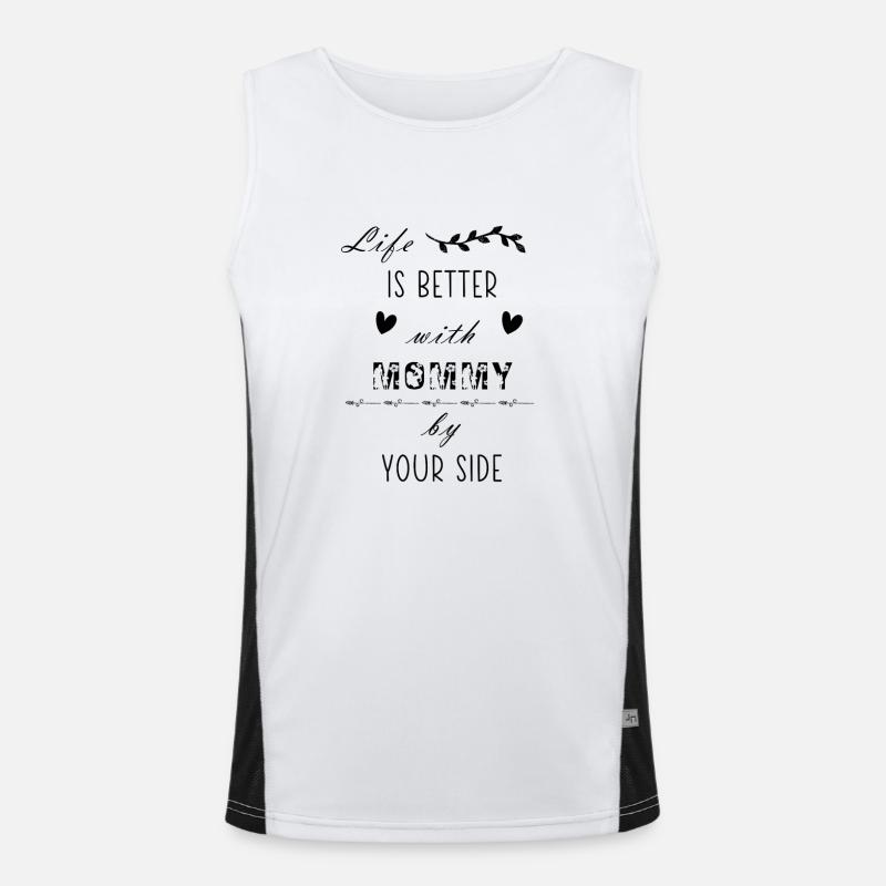 Das Leben ist besser mit einer Tochter an deiner Seite - lustig Funktionelles Kontrast-Tank Top für Männer 