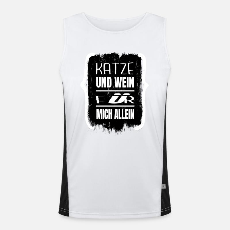geschenk seekatze geburtstagsgeschenkidee Funktionelles Kontrast-Tank Top für Männer 