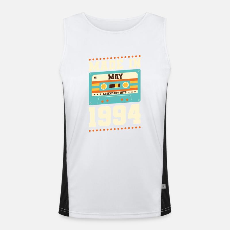 29th birthday May Born 1994 Gift idea Men's Functional Contrast Tank Top 