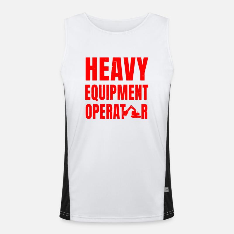 Excavator driver Men's Functional Contrast Tank Top 