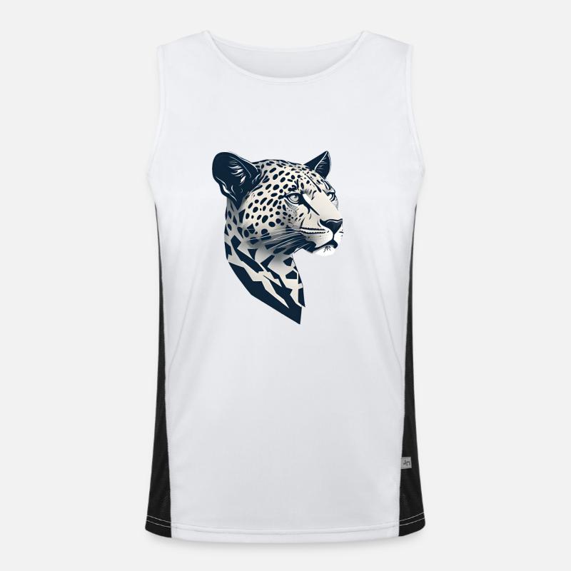 Conception simple Lephard Head Débardeur respirant contrasté Homme 