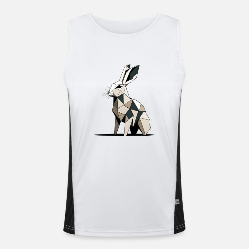 Lapin polygonal Débardeur respirant contrasté Homme 