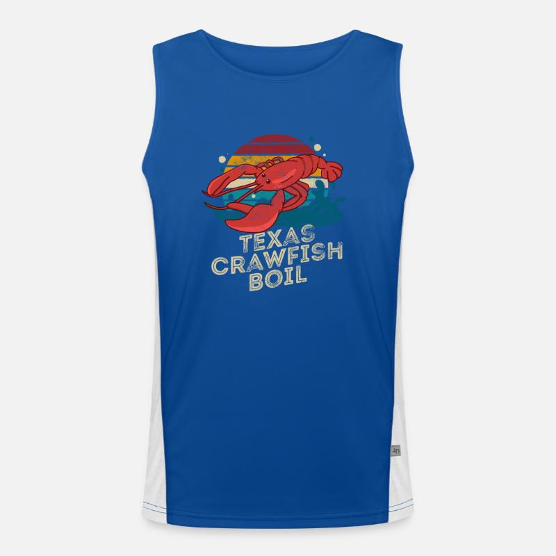 Texas Crawfish Boil Seafood Lover Crayfish Funktionelles Kontrast-Tank Top für Männer 
