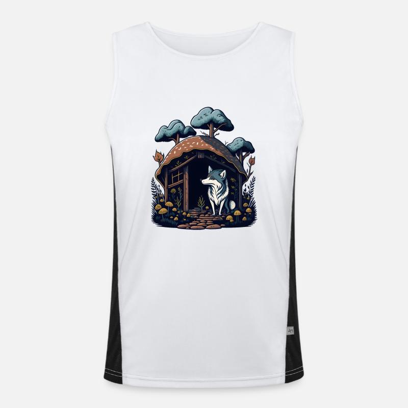 Champignon Home Wolf Débardeur respirant contrasté Homme 