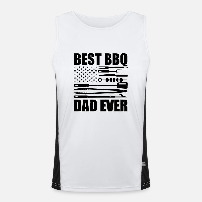 BBQ Daddy Joke BBQ Grill Daddy Débardeur respirant contrasté Homme 