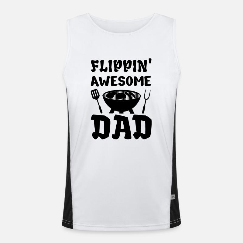 BBQ Daddy Joke BBQ Grill Daddy Débardeur respirant contrasté Homme 