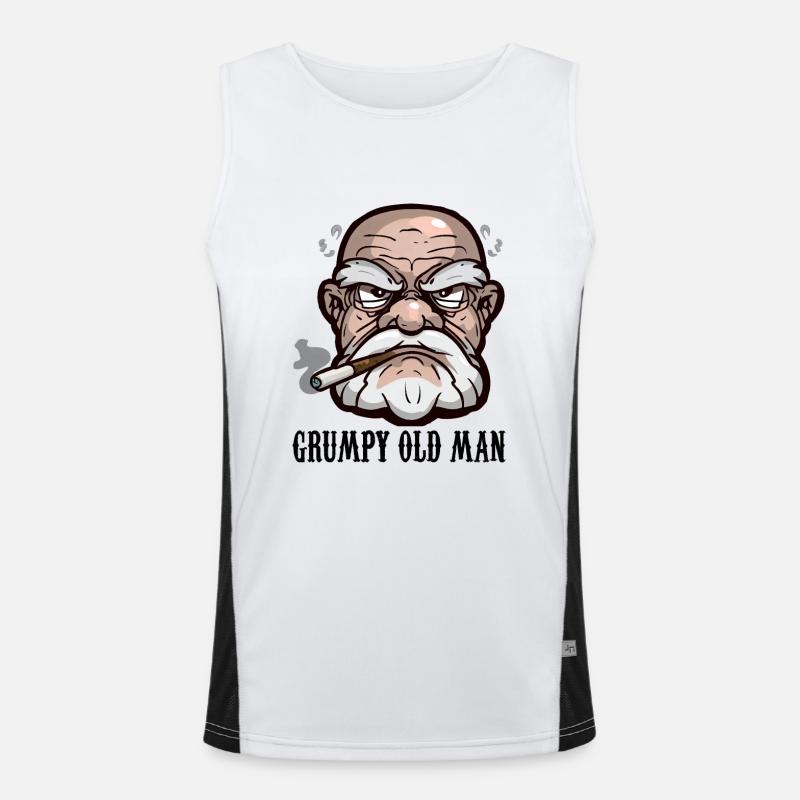 GRUMPY OLD MAN Men's Functional Contrast Tank Top 