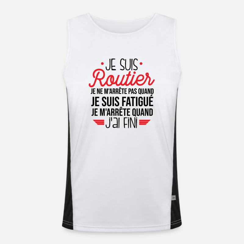 Je Suis Routier Débardeur respirant contrasté Homme 