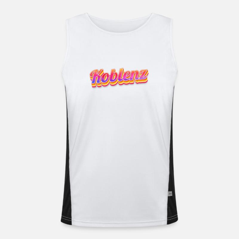 Coblenzerin Coblence Coblence Débardeur respirant contrasté Homme 