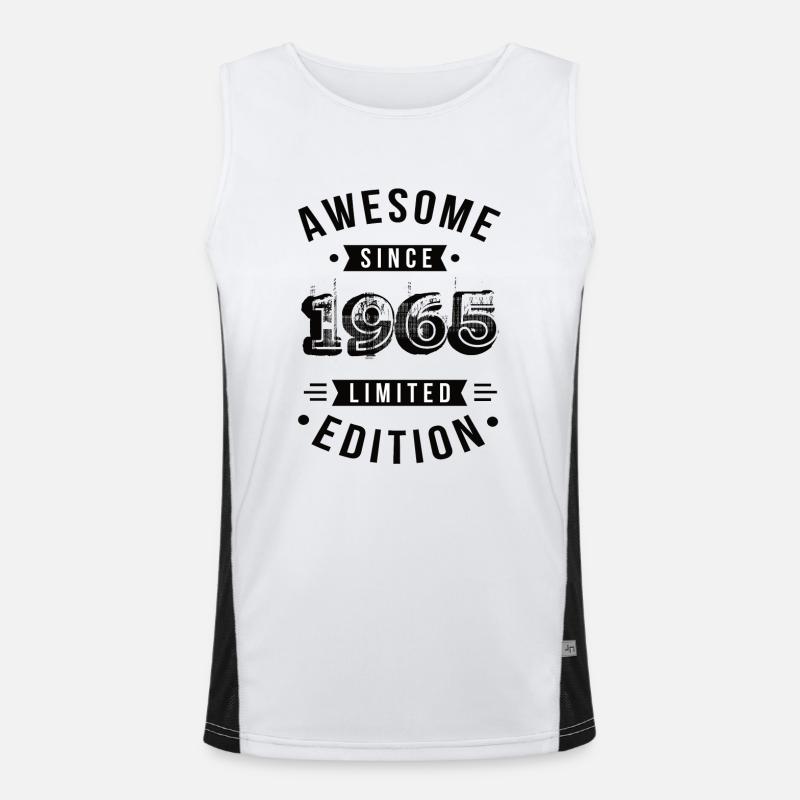 Awesome Since 1965 Limited Edition Funktionelles Kontrast-Tank Top für Männer 