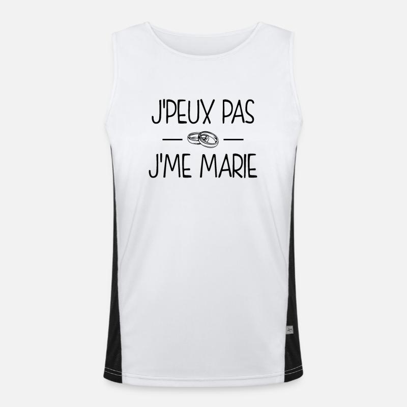 Mariage Evjf/evg Débardeur respirant contrasté Homme 