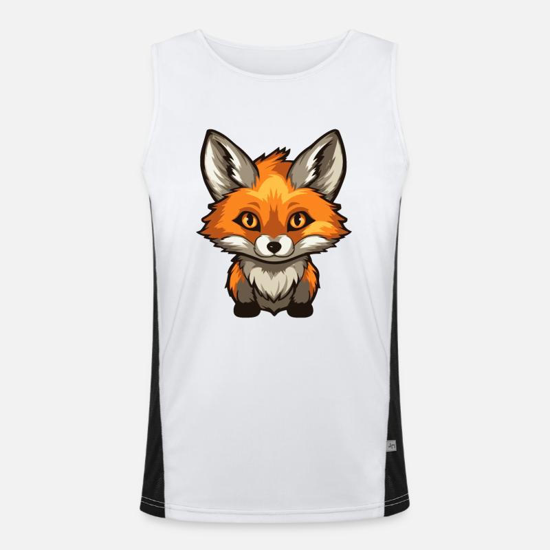 Fuchs Funktionelles Kontrast-Tank Top für Männer 