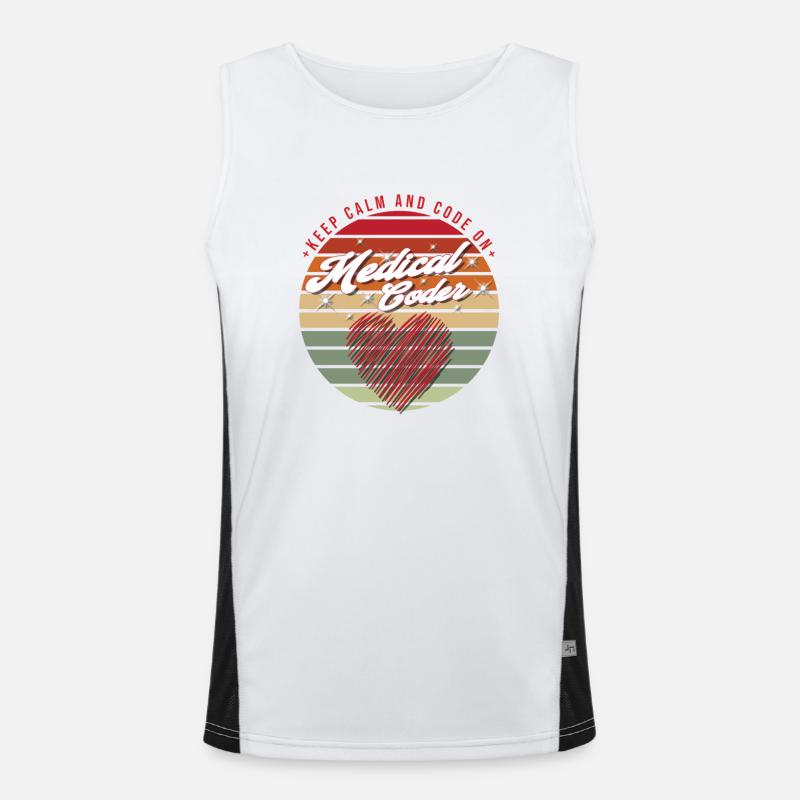 Medical Assistant - Medical Coder Men's Functional Contrast Tank Top 