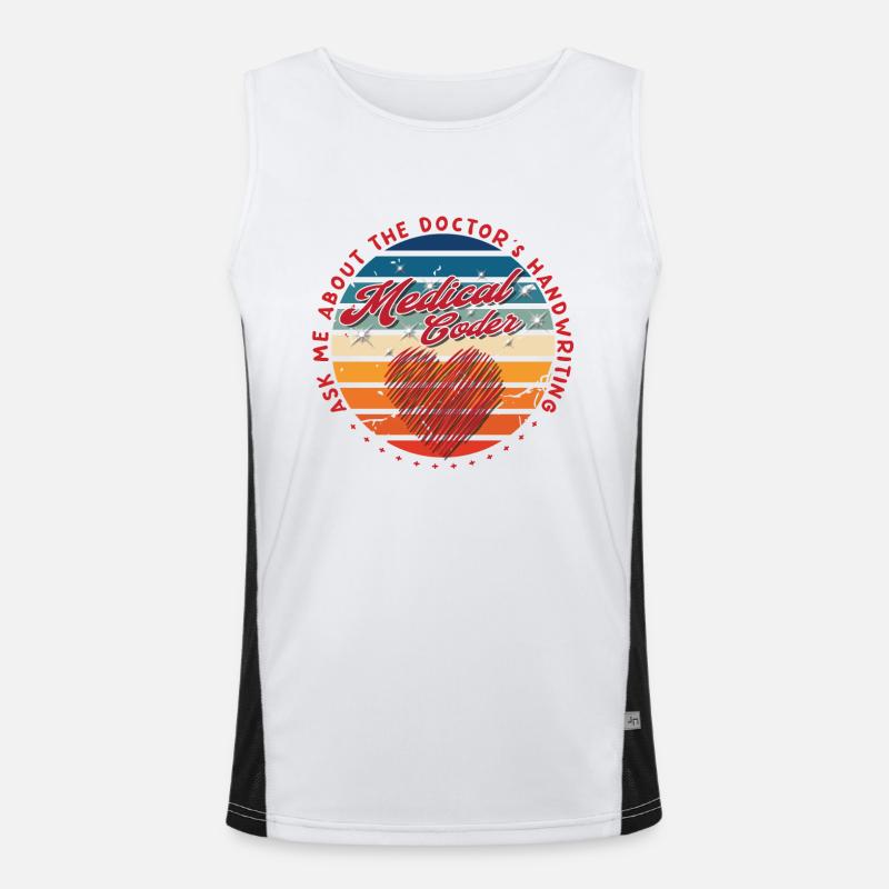 Medical Assistant - Medical Coder Men's Functional Contrast Tank Top 
